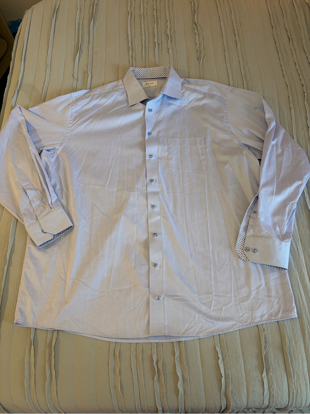 Eton Signature Twill Button Down Shirt | Size 47 18 1/2